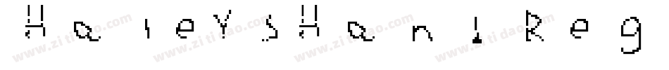HaleysHand Regular字体转换